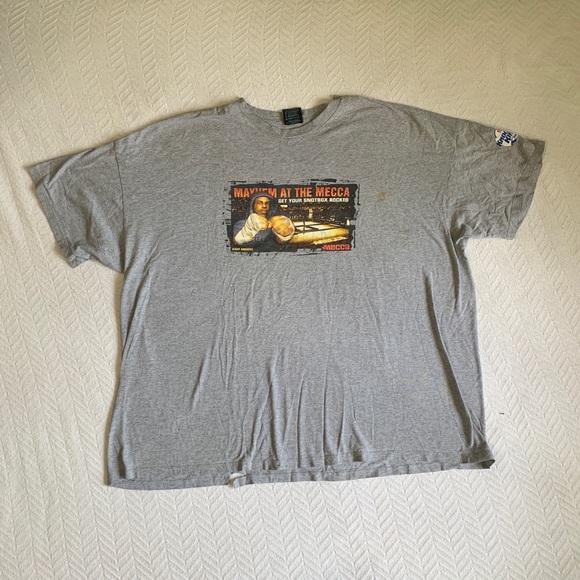 VTG Y2K Mecca Ashy Knucks “Mayhem At The Mecca” 2001 EA Sports Knockout King 5XL - Picture 1 of 8